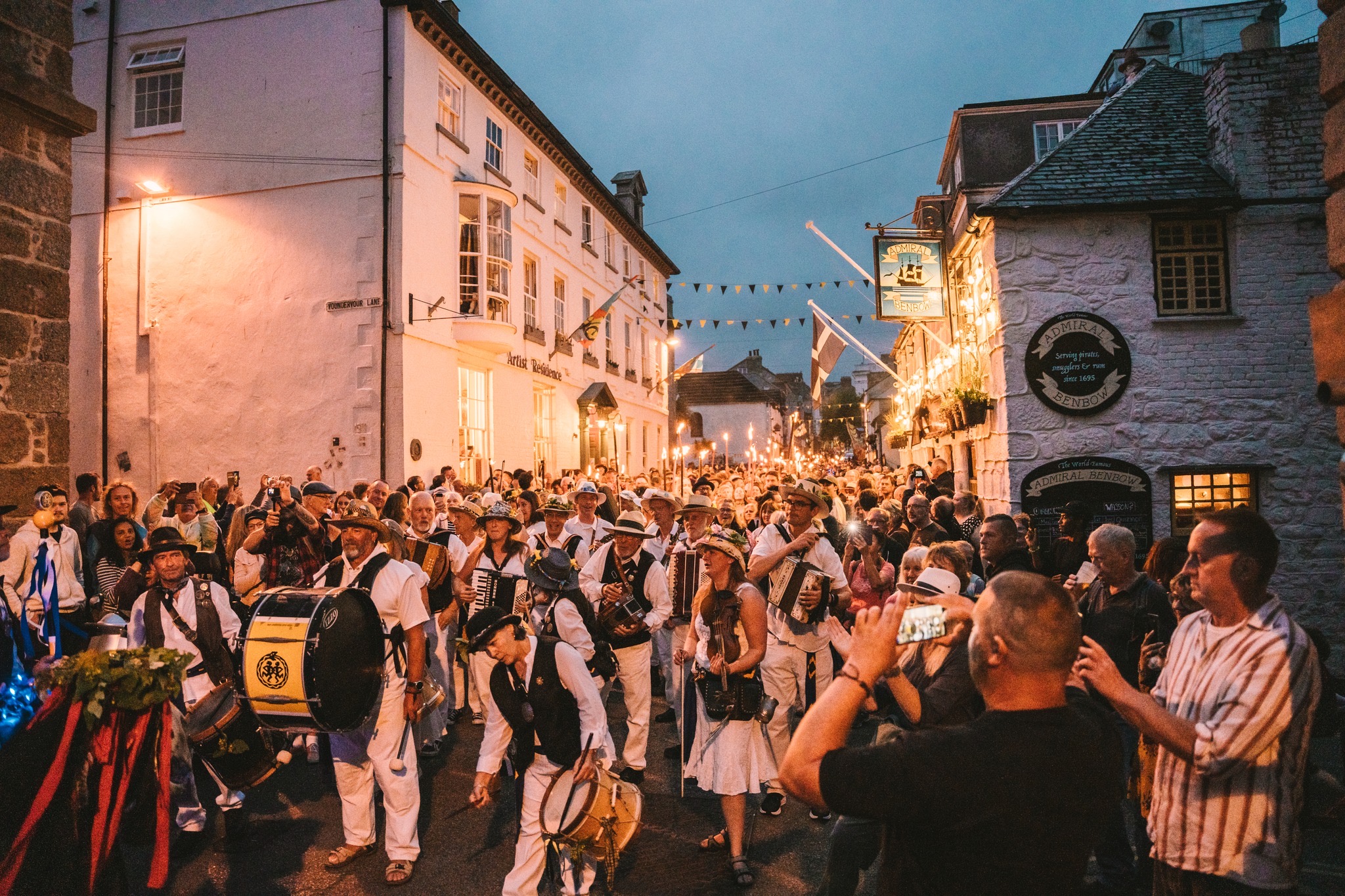 St John's Eve in Penzance. Photo by Teddy Munns / West Penwith Photography.